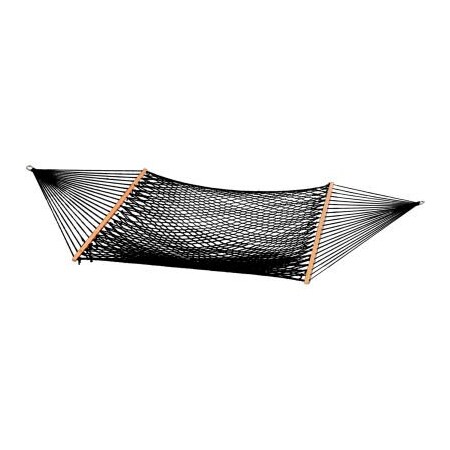 Snow Joe Bliss Classic Cotton Rope Outdoor Hammock, Black BH-410BK